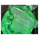 Glass Turtle Figurines - Hand Painted, Made in Japan