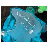 Glass Turtle Figurines - Hand Painted, Made in Japan