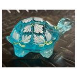 Glass Turtle Figurines - Hand Painted, Made in Japan