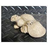 Glass Turtle Figurines - Hand Painted, Made in Japan