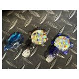 Turtle Charm Jewelry Set - Mosaic Glass Turtles & Silver Turtle Pendants with Chain