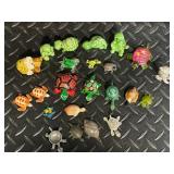 Assorted Mini Turtle Figurines - 40+ Plastic & Metal Turtles