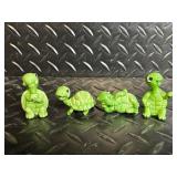 Assorted Mini Turtle Figurines - 40+ Plastic & Metal Turtles