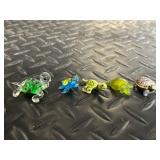 Assorted Mini Turtle Figurines - 40+ Plastic & Metal Turtles