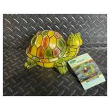 Solar Powered Mosaic Turtle Lamp - 2 Lights, Includes Rechargeable Battery, Assorted Tiny Turtles