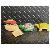 Solar Powered Mosaic Turtle Lamp - 2 Lights, Includes Rechargeable Battery, Assorted Tiny Turtles