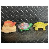 Solar Powered Mosaic Turtle Lamp - 2 Lights, Includes Rechargeable Battery, Assorted Tiny Turtles