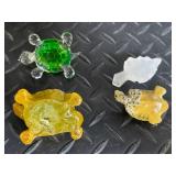 Solar Powered Mosaic Turtle Lamp - 2 Lights, Includes Rechargeable Battery, Assorted Tiny Turtles