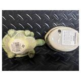 Janell Berryman's Pookpin Seeds Folk Art Turtle & Frog Figurines