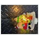 Janell Berryman's Pookpin Seeds Folk Art Turtle & Frog Figurines