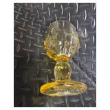 Amber Glass Goblets - Assorted Tall & Coupe Styles