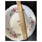 Royal Kensington Collection Floral China Dinnerware Set with Teapot - Pink Roses