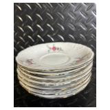 Royal Kensington Collection Floral China Dinnerware Set with Teapot - Pink Roses