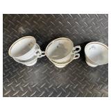 Royal Kensington Collection Floral China Dinnerware Set with Teapot - Pink Roses