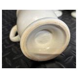 Blue Floral Ceramic Dinnerware Set with Teapot, Mugs, Plates & Butter Dish