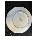 Christopher Stuart Fine China Dinnerware - Floral Border with Green Vine Pattern