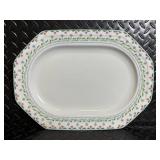 Christopher Stuart Fine China Dinnerware - Floral Border with Green Vine Pattern