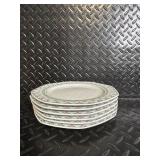 Christopher Stuart Fine China Dinnerware - Floral Border with Green Vine Pattern