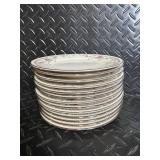 Noritake Ivory China Adagio 7237 Dinnerware Set - Floral Border with Cups & Saucers (Japan)