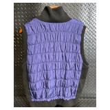 Calvin Klein Performance Vest - 2X Purple Quilted Puffer With Smartphone Pocket
