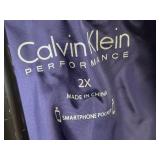 Calvin Klein Performance Vest - 2X Purple Quilted Puffer With Smartphone Pocket