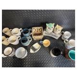 Mugs - Assorted Ceramic Mugs & Owl Welcome Sign Collection