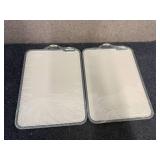 2 Double Sided Cutting Boards