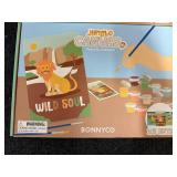 4 Sets Of Jungle Canvas Paint By Number Kits