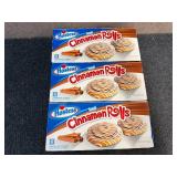 3 Boxes Of Hostess Iced Cinnamon Rolls