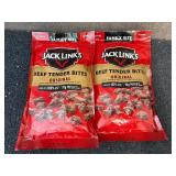 2 Family Sized Bags Of Jack Links Beef Tender Bites
