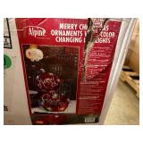 Large Outdoor Merry Christas Ornaments with Color Changing LED Lights