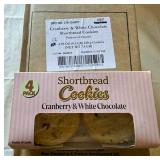 12x 4pk Cranberry & White Chocolate Shortbread Cookies