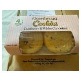 12x 4pk Cranberry & White Chocolate Shortbread Cookies