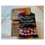 2x4ct- 8oz Bags Shimmer Gumballs-Pink