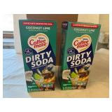 2x 50ct Coffee Mate Dirty Soda-Coconut Lime