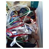 Two Bins Fancy Bows, Flowers, Elastics & Head Band Making Supplies