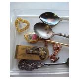 Vintage Money Clips, Spoons & Keychains