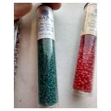(5) New Glass Seed Beads Tubes