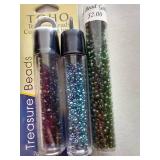 (4) Tubes Glass Seed Beads