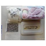 Unfinished 'Best Friends' Scarf Project w/ Instructions, Yarn & Needles