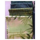 Stack (7) Green Quilting Cottons