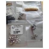 Jewelry Head Pins, Caps, Silver Split Pins & Crimps