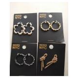 (4) New Earring Sets