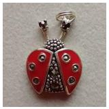 925 Lady Bug Charm