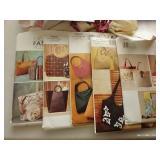 Purse Making Lot: Fabric, Trim, Patterns, Etc