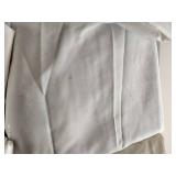 (6) Panels of Cream & White Cottons 2-2.5 Yards Each