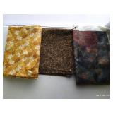 (3) Fall Colored Cottons, 2 Yards Each
