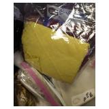 Bin of Silks, Satins, Crushed Velvets, Etc.