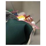 Bin of Silks, Satins, Crushed Velvets, Etc.