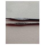 Rare Black Oxide Boye Crochet Hooks from World War II
